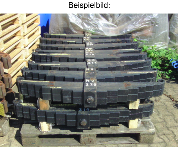 Bearing spring LEAF SPRING 5/4-layer 20 t Bearing spring LEAF SPRING 5/4-layer 20 t