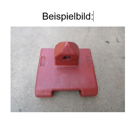 Containerriegel UIC klappbar 220 x 171 x Containerriegel UIC klappbar 220 x 171 x